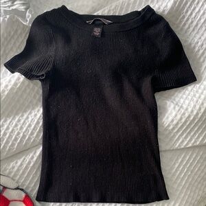 Victoria's Secret Black Short Sleeve Tee